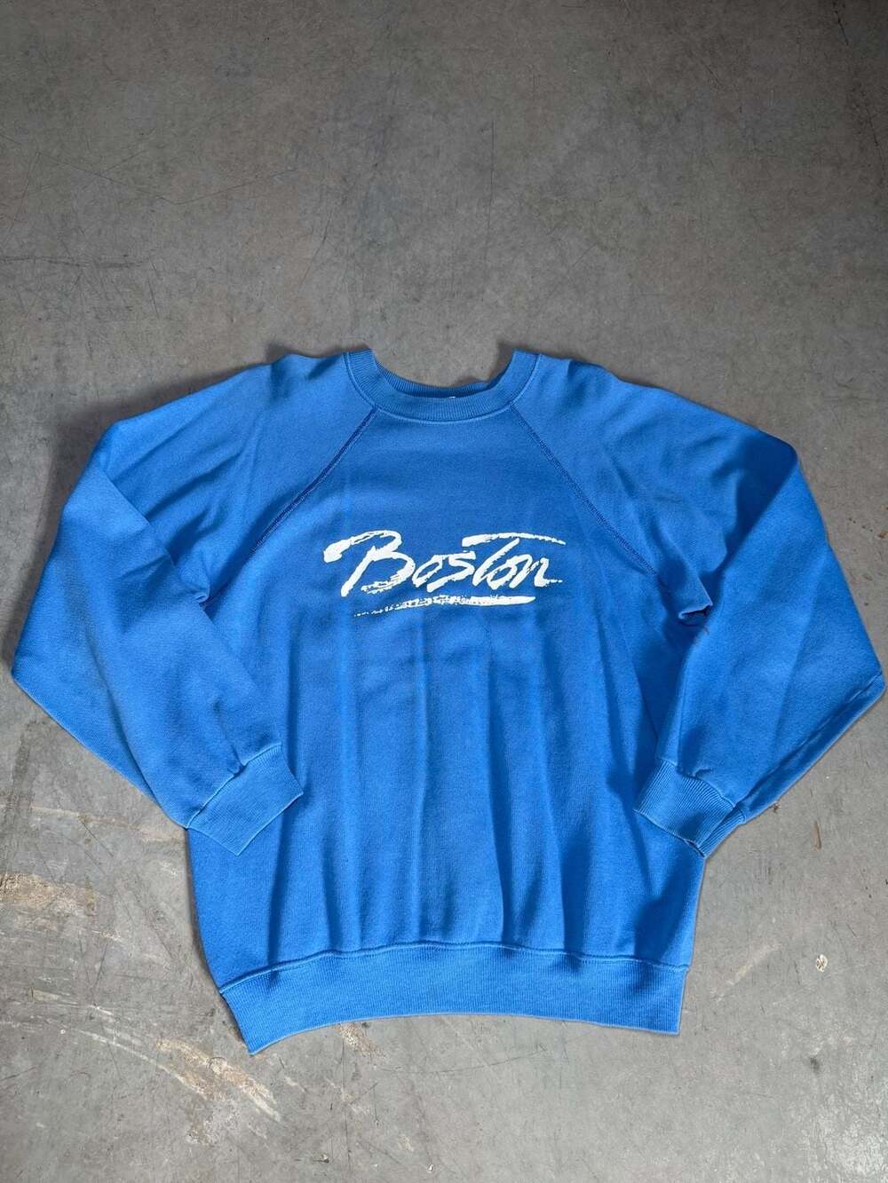 80s Hanes Raglan Boston Sweatshirt